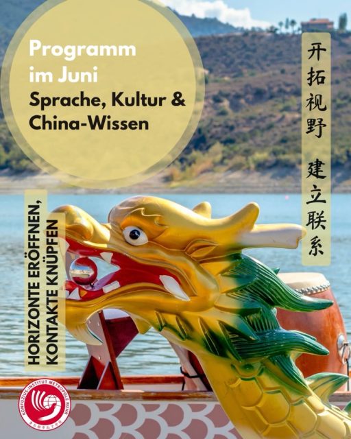 𝐍𝐢𝐡𝐚𝐨, 𝐉𝐮𝐧𝐢! 🐲 🛶 Ein Einblick in unseren Kursplan & Terminkalender diesen Monat: 

Mo. 01.06.2026 | 16:00 - 18:30 Uhr
Let’s Go! Offener Spieletreff | Weiqi 围棋 | „Chinesisches Schach“

Mo. 01.06.2026 | 19:00 - 21:00 Uhr
Sprachcafé Café-Lingua | Campus Duisburg

Mo. 08.06.2026 | 16:00 - 18:30 Uhr
Let’s Go! Offener Spieletreff | Weiqi 围棋 | „Chinesisches Schach“

Mi. 10.06.2026
Anmeldeschluss | Online-Teekurs am 18.06.

Sa.-So. 13. - 14.06.2026
Sommerfest mit China-Kulturmeile & Drachenboot-Fun-Regatta

Mo. 15.06.2026 | 16:00 - 18:30 Uhr
Let’s Go! Offener Spieletreff | Weiqi 围棋 | „Chinesisches Schach“
@stadtbibliothek.duisburg

Mo. 15.06.2026 | 19:00 - 21:00 Uhr
Sprachcafé Café-Lingua | Campus Essen
@stwedu.international

Do. 18.06.2026 | 17:30 - 19:30 Uhr
Online-Teekurs | Frische Frühlingstees | Anmeldeschluss: 10.06.2026
@audi.konfuzius.institut.in @konfuziusinstitutleipzig @einwaldlux

Mo. 22.06.2026 | 16:00 - 18:30 Uhr
Let’s Go! Offener Spieletreff | Weiqi 围棋 | „Chinesisches Schach“
@stadtbibliothek.duisburg

Do. 25.06.2026 | 16:00 - 18:00 Uhr
UDE-Stipendientag: Infoveranstaltung | Campus Essen
@studium.ude

Do. 25.06.2026 | 18:30 - 20:00 Uhr
Vortrag | Peking – dreimal Idealstadt: Idee und Wirklichkeit | Dr. Hans-Wilm Schütte 

Do. 25.06.2026
Anmeldeschluss | Einstieg China & Chinesisch | Kursbeginn am 2. Juli

Sa. 27.06.2026
HSK – Sprachprüfungen im Juni

Mo. 29.06.2026 | 16:00 - 18:30 Uhr
Let’s Go! Offener Spieletreff | Weiqi 围棋 | „Chinesisches Schach“
@stadtbibliothek.duisburg

Mo. 29.06.2026 | 17:30 - 19:00
Kursbeginn: Schriftzeichen-Stunde | Systematisch Chinesisch lernen

Mo. 29.06.2026 | 19:00 - 21:00 Uhr
Sprachcafé Café-Lingua | Campus Duisburg
@stwedu.international